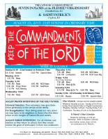 Weekly Bulletin for August 30, 2015
