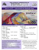 Weekly Bulletin for July 21, 2013