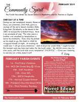 Monthly Newsletter for February 2019