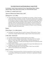 Parish Council Meeting Minutes August 25, 2025