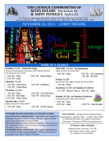 Bulletin for November 24, 2013