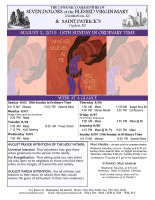 Weekly Bulletin for August 2, 2015