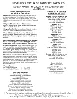 Weekly Bulletin for March 14, 2021