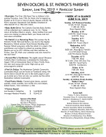 Weekly Bulletin for June 9, 2019