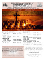 Weekly Bulletin for November 2, 2014