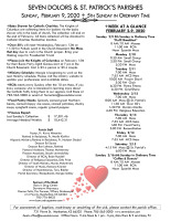 Weekly Bulletin for February 9, 2020